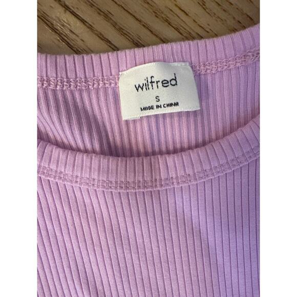 Aritzia Wilfred sleeveless ribbed tank top purple women’s size small - Picture 3 of 5